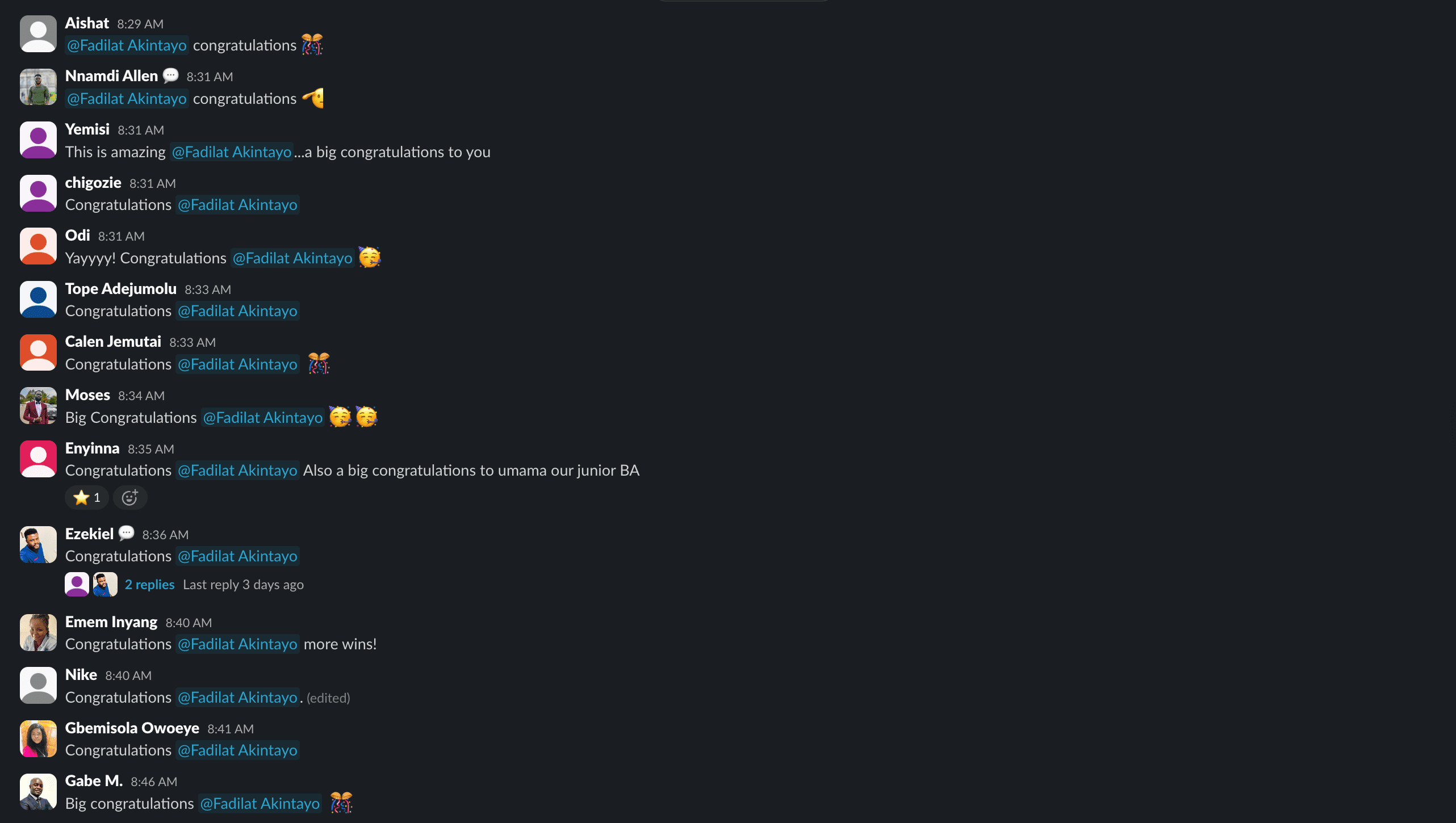 Salary increase announcement