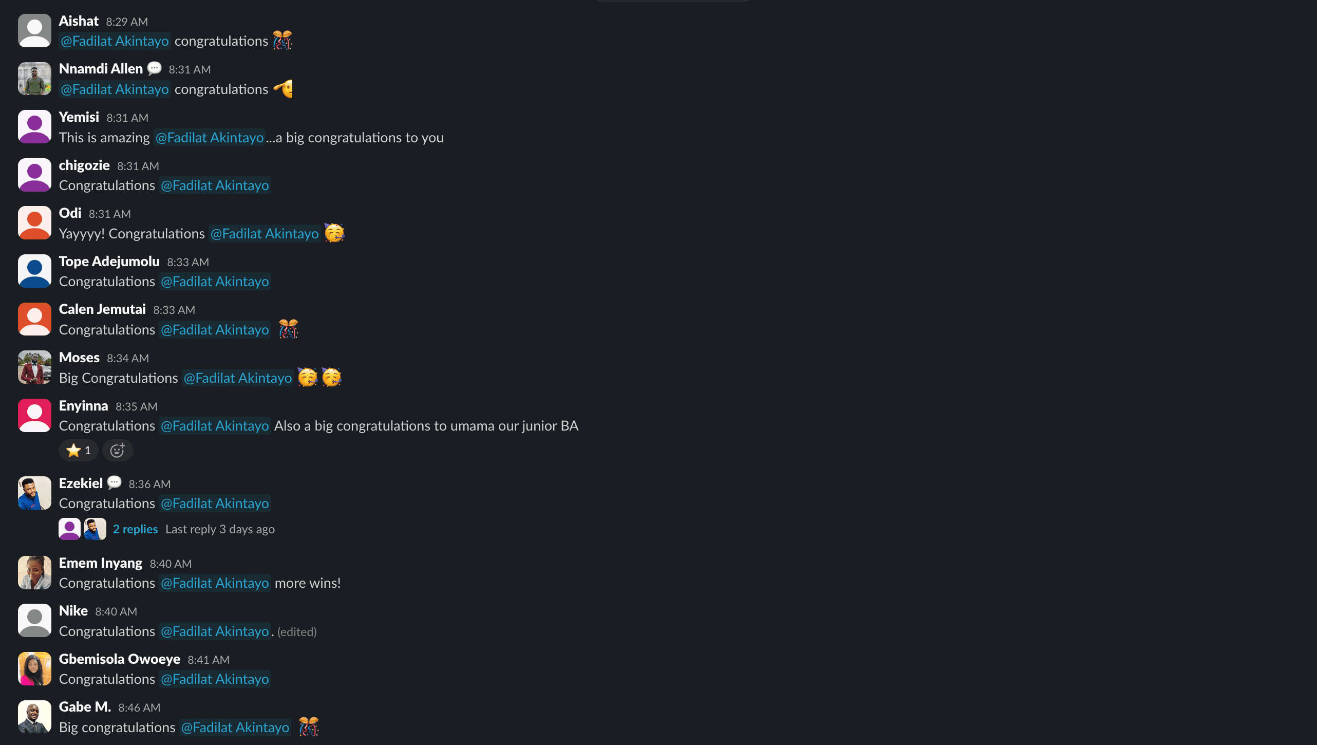 Salary increase announcement