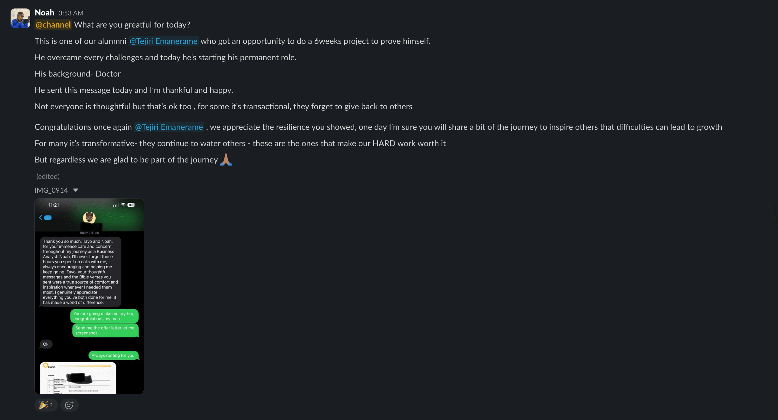 New role at a top tech company