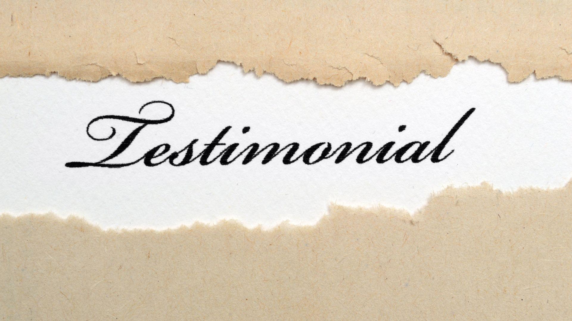 Testimonial