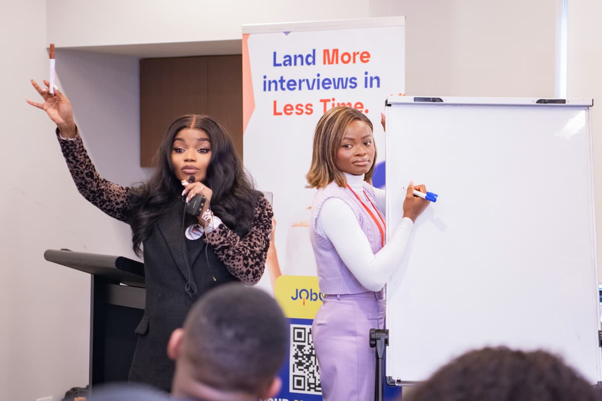 Tayo conducting the Land More Interviews in Less Time workshop in Brisbane