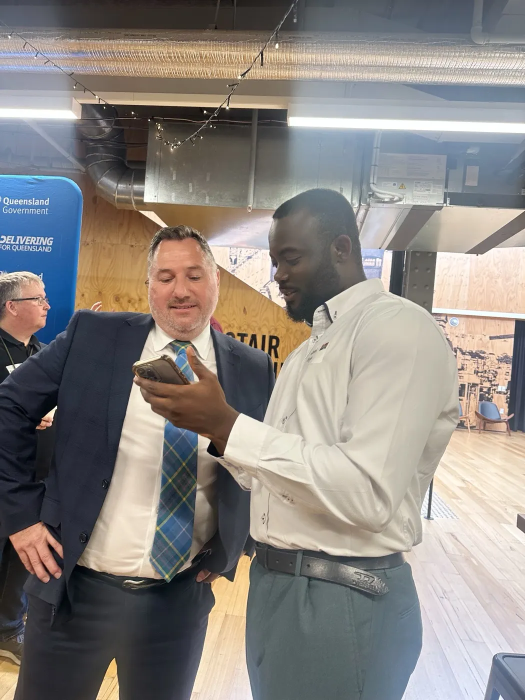 With a Queensland Government minister