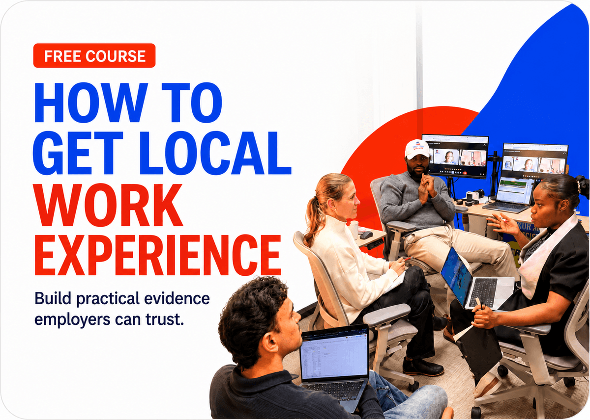 How to Get Local Work Experience free course cover