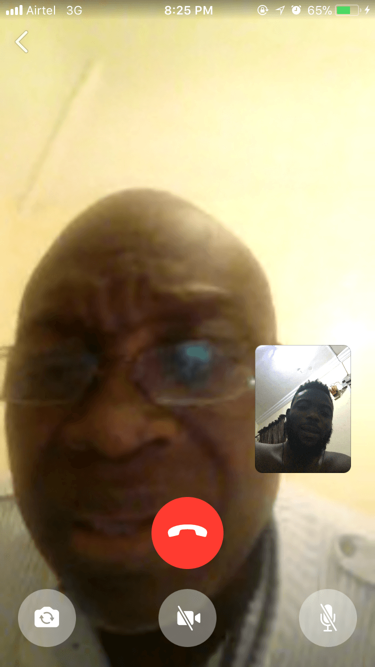 Last FaceTime call with Noah's father