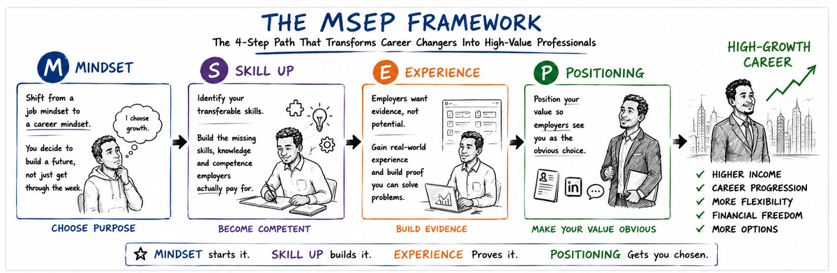 MSEP Framework: the 4-step system used by SyncSkills graduates to land six-figure careers